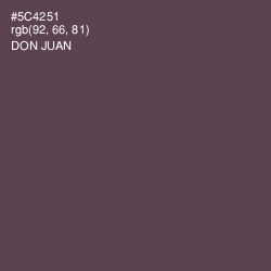 #5C4251 - Don Juan Color Image